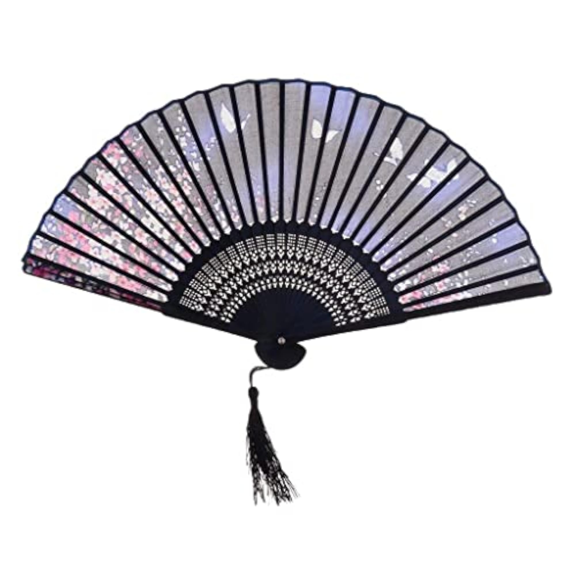 Multi-Color Printed Japanese Folding Hand Fan